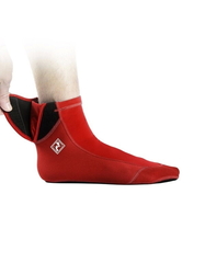 Two Bare Feet neoprenové ponožky 3 mm se suchým zipem červené