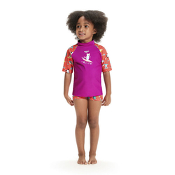 Plážový UV set triko a šortky Speedo růžový