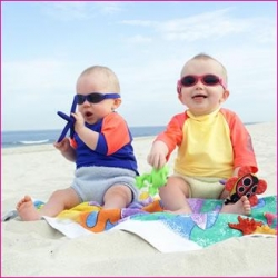 Dětské sluneční brýle Kidz Banz tyrkysové 2-5 let
