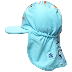 Dětská UV baseballová čepice SplashAbout modrá zvířátka