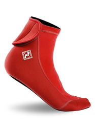 Two Bare Feet neoprenové ponožky 3 mm se suchým zipem červené