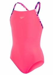 Dívčí plavky Speedo Sports Logo růžové