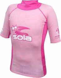 Dětské plavecké UV tričko Sola růžové