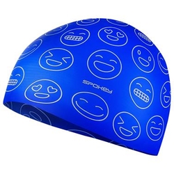 Dětská plavecká čepice Spokey Emoji modrá
