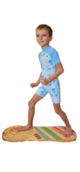 Dětský krátký neopren Kaiwai modrý