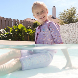 Dětská plavací vesta SplashAbout Go Splash s páskem Lilac Spring
