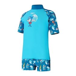 Plážový UV set triko a šortky Speedo modrý