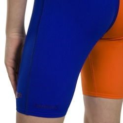 Závodní plavky - kombinéza Speedo Fastskin Openback Kneeskin modrooranžová