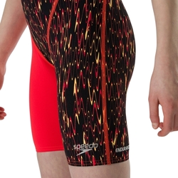 Závodní plavky - kombinéza Speedo Fastskin Openback Kneeskin červené