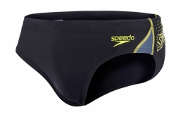 Pánské a juniorské plavky Speedo Logo Curve žluté 7cm