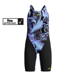Závodní plavky - kombinéza Speedo Fastskin Endurance+ Max černofialové