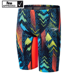 Chlapecké závodní plavky Speedo Fastskin Junior Endurance+ Max High Waisted Jammer pruhované