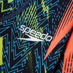 Chlapecké závodní plavky Speedo Fastskin Junior Endurance+ Max High Waisted Jammer pruhované