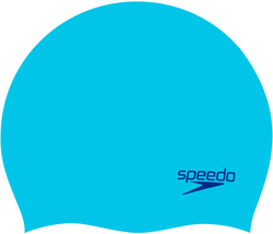 Plavecká čepice Speedo Plain Moulded Silicone Cap světle modrá Junior