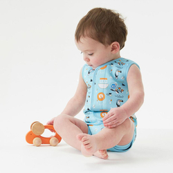 Baby neopren SplashAbout kombi zvířátka modrá