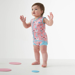 Baby neopren SplashAbout kombi zvířátka růžová