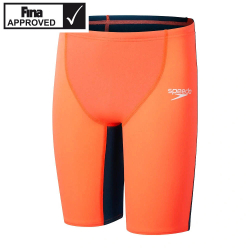 Chlapecké závodní plavky Speedo Fastskin Junior Endurance+ Max High Waisted Jammer oranžové
