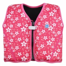 Dětská plavací vesta SplashAbout růžové kytičky 2016
