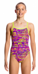 Dívčí plavky Funkita Dotty Dash