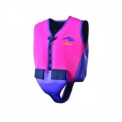 Konfidence vesta na plavání pro mládež růžová/fialová