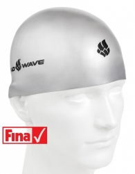 Plavecká čepice Mad Wave SOFT stříbrná