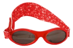 Dětské sluneční brýle Baby Banz červené květy 0 -2 roky