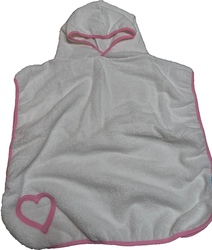 Poncho ručník For3Dom růžový