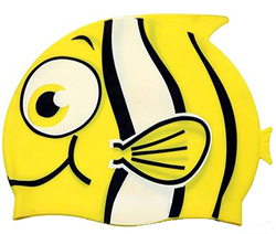 Dětská plavecká čepice RAS rybka žlutá