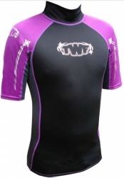Plavecké UV tričko TWF černofialové